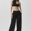 High-Waist Dreamscape Pantolon (Normal) - Siyah