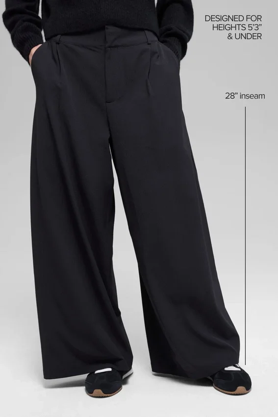 High-Waist Dreamscape Pantolon (Şort) - Siyah