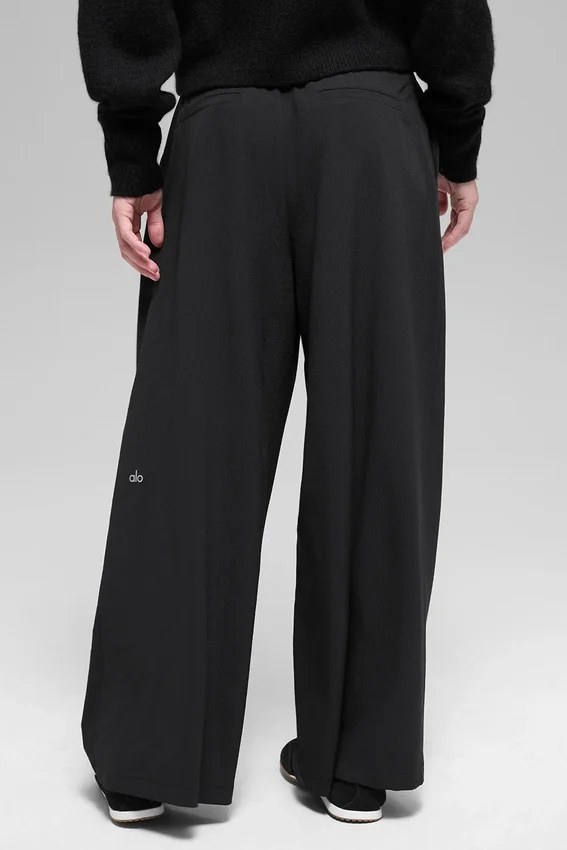 High-Waist Dreamscape Pantolon (Şort) - Siyah