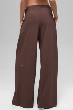 High-Waist Dreamscape Pantolon (Uzun) – Brownstone