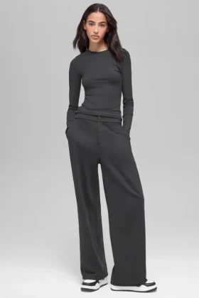 High-Waist Eşofman Altı - Antrasit