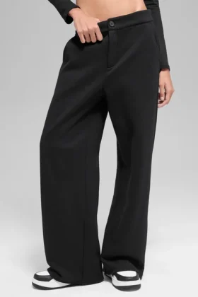 High-Waist Eşofman Altı - Siyah