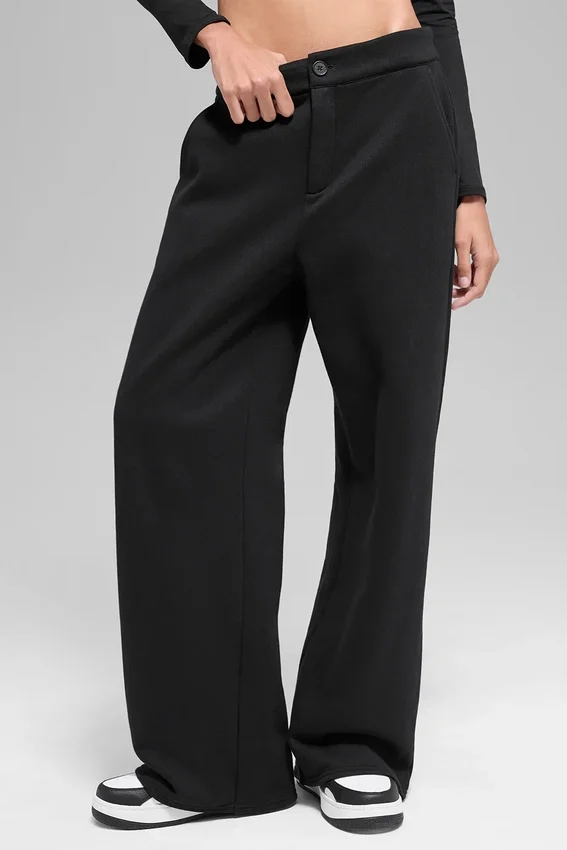 High-Waist Eşofman Altı - Siyah
