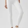 High-Waist Fast Track Legging - Beyaz/Siyah