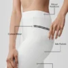 High-Waist Fast Track Legging - Beyaz/Siyah