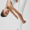 High-Waist Fast Track Legging - Beyaz/Siyah
