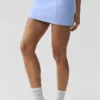 High-Waist Good Form Tenis Eteği - Açık Provence Mavisi