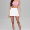 High-Waist Good Form Tenis Eteği - Beyaz