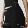 High-Waist High-Waist Sunlit Şort - Siyah