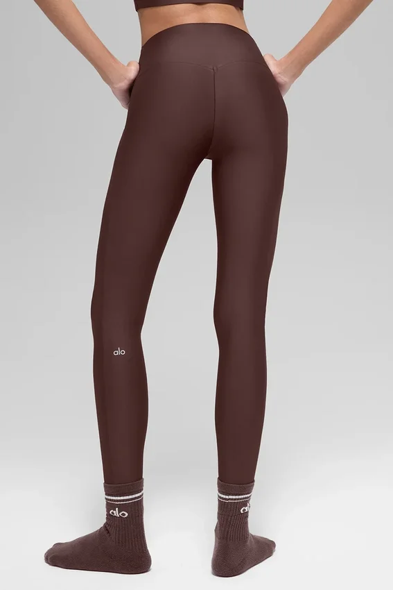High-Waist Şık Tayt - Brownstone