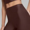High-Waist Şık Tayt - Brownstone