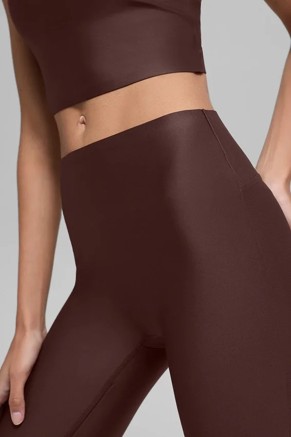 High-Waist Şık Tayt - Brownstone
