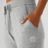 High-Waist Kaşmir Jet Set Pantolon - Güvercin Grisi Melanj