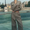 High-Waist Main Character Geniş Paça Pantolon - Açık Kakao