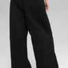 High-Waist Main Character Geniş Paça Pantolon - Siyah