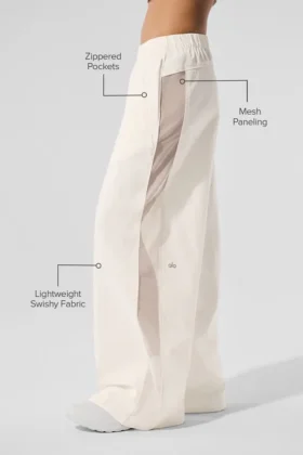 High-Waist Origin Geniş Paça Pantolon – Fildişi