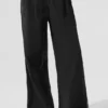 High-Waist Origin Geniş Paça Pantolon - Siyah