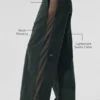 High-Waist Origin Geniş Paça Tayt - Kömür Yeşili