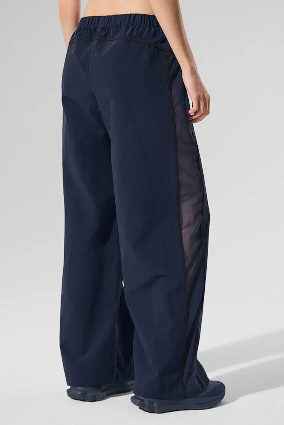 High-Waist Origin Geniş Paça Tayt - Lacivert/Siyah