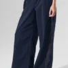 High-Waist Origin Geniş Paça Tayt - Lacivert/Siyah