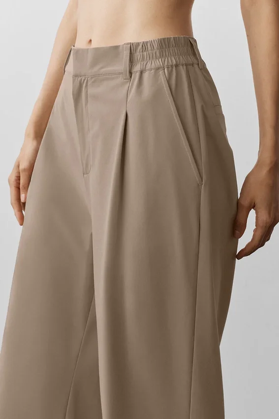 High-Waist Pursuit Pantolon (Normal) - Gravel