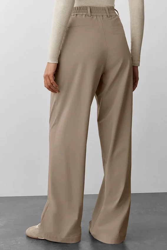 High-Waist Pursuit Pantolon (Uzun) - Gravel