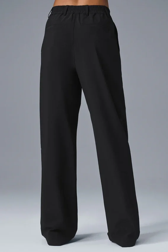 High-Waist Pursuit Pantolon (Uzun) - Siyah