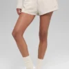 High-Waist Socialite Şort - Kemik Rengi
