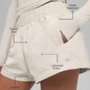 High-Waist Socialite Şort - Kemik Rengi