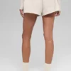 High-Waist Socialite Şort - Kemik Rengi
