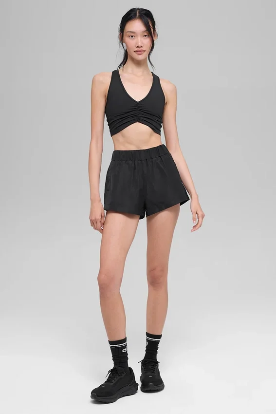 High-Waist Socialite Şort - Siyah