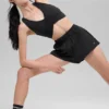 High-Waist Socialite Şort - Siyah