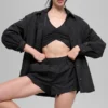 High-Waist Socialite Şort - Siyah