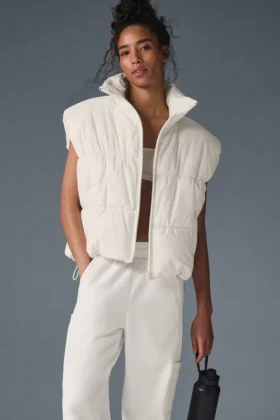 Incline Puffer Yelek - Fildişi