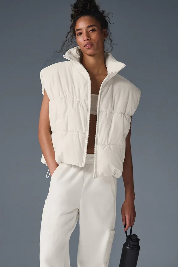 Incline Puffer Yelek - Fildişi