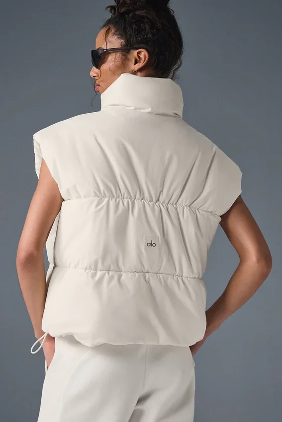 Incline Puffer Yelek - Fildişi