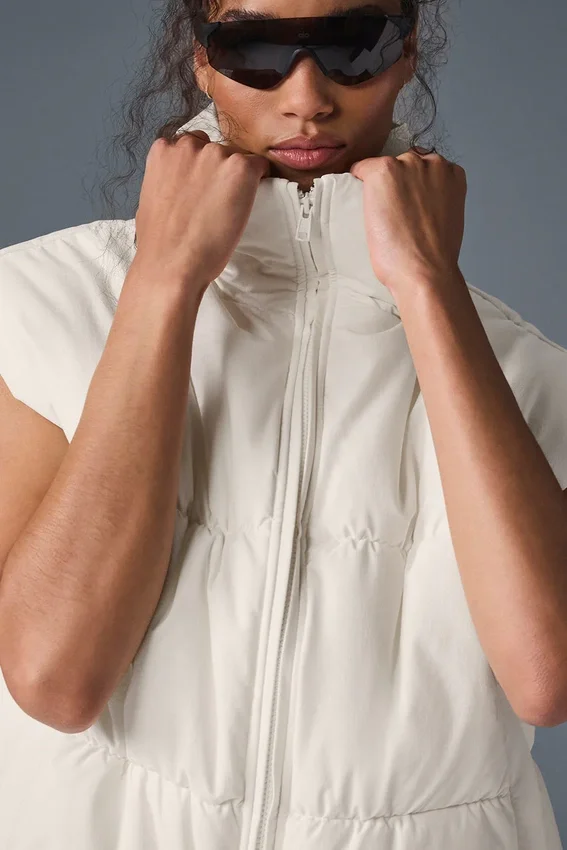 Incline Puffer Yelek - Fildişi