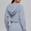 Kablo Örgü Winter Bliss Kapüşonlu Sweatshirt - Winter Frost