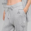 Kablo Örgü Winter Bliss Pantolon - Atletik Heather Gri