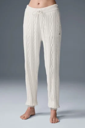 Kablo Örgü Winter Bliss Pantolon - Fildişi
