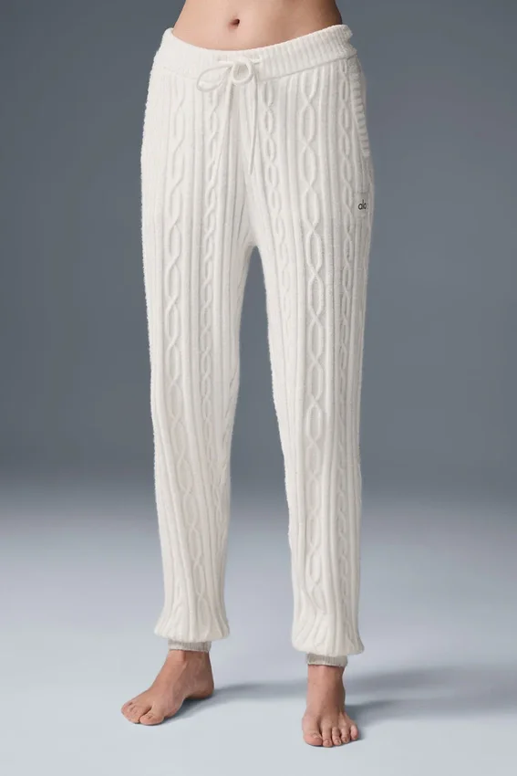 Kablo Örgü Winter Bliss Pantolon - Fildişi