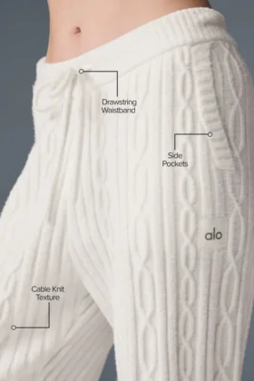 Kablo Örgü Winter Bliss Pantolon – Fildişi