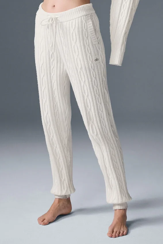 Kablo Örgü Winter Bliss Pantolon - Fildişi