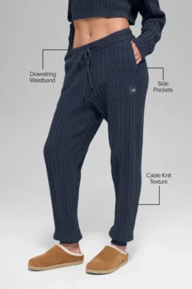 Kablo Örgü Winter Bliss Pantolon – Lacivert