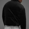 Kadife Stage Puffer - Siyah