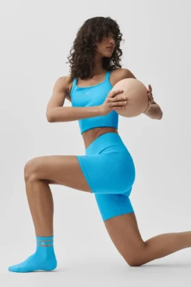 Kadın Pulse Grip Çorap – Gök Mavisi