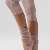 Kadın Strappy Siren Grip Çorap - Taupe