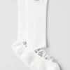 Kadınlar için Siren Grip Bantlı Çorap - Beyaz