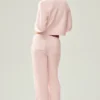 Kaşmir High-Waist Northstar Düz Paça Pantolon - Buzlu Pembe