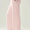 Kaşmir High-Waist Northstar Düz Paça Pantolon - Buzlu Pembe